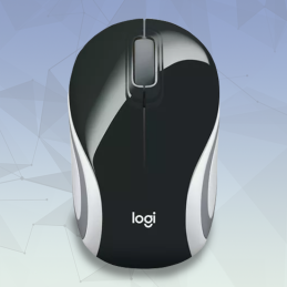 MOUSE  INALÁMBRICO M187 LOGITECH BLACK