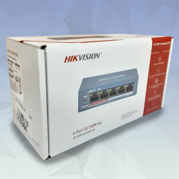 SWITCH POE HIKVISION  4 PUERTOS + 1 PUERTO UPLINK DS-3E0105P-E/M(B)