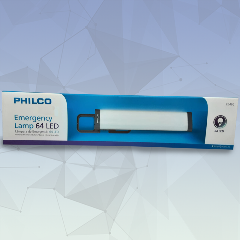 Lampara de emergencia 64 LED Philco EL465