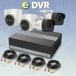 KIT EDVR DE 4 CAMARAS E04HG2B2T-KIT HIKVISION 1080P