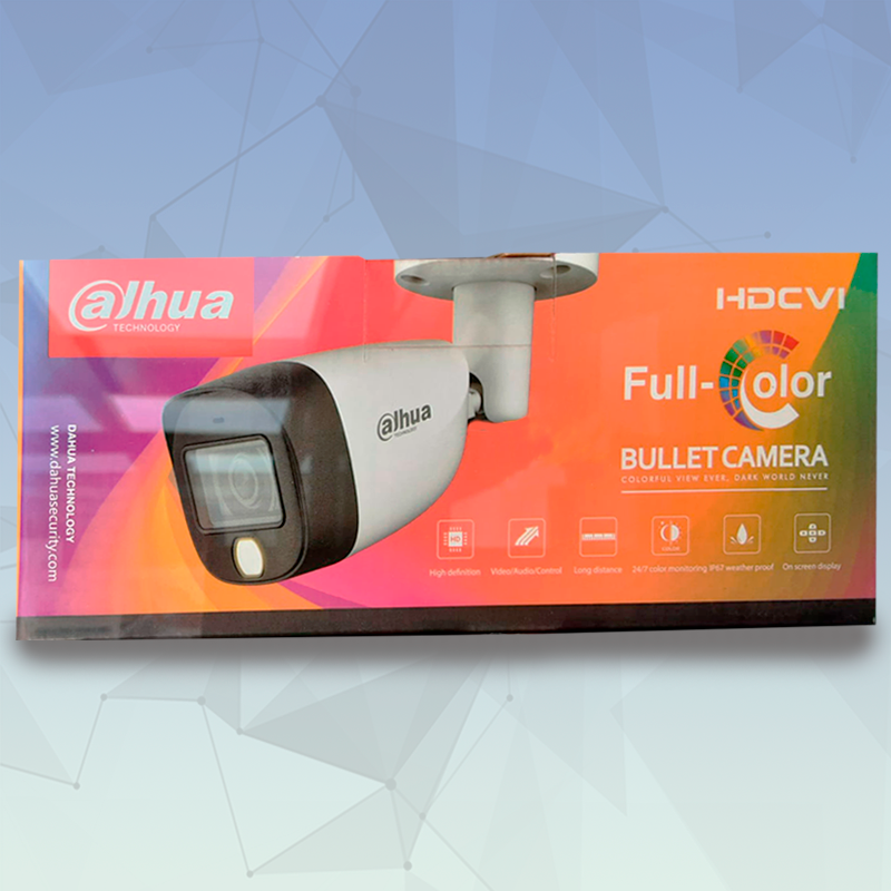 Camara Bullet HDCVI 2MP Full-Color exterior Dahua