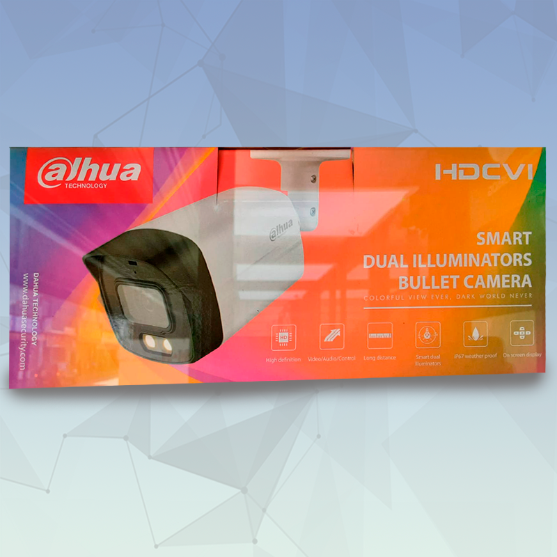 Camara HDCVI Bullet Smart Dual Illuminators Full-Color Dahua