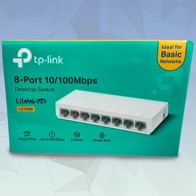 Switch para escritorio 8-Port LS1008  10/100Mbps  Desktop Switch TP-LINK