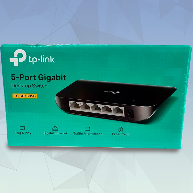 Switch tp-link de 5 puertos Gigabit TL-SG1005D