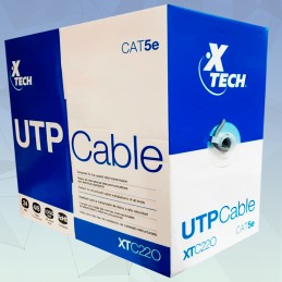 CABLE UTP CAT5e 305M XTECH GRIS