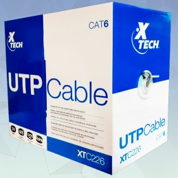 CABLE UTP CAT6 XTECH 305 METROS GRIS