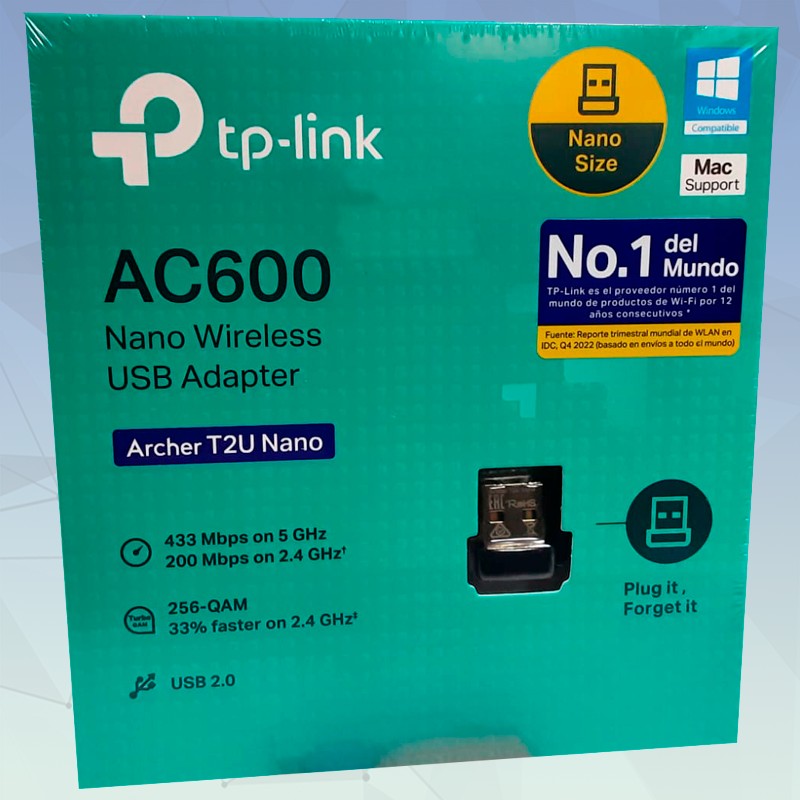 ADAPTADOR INALAMBRICO USB AC600 DE DOBLE BANDA  TP-LINK