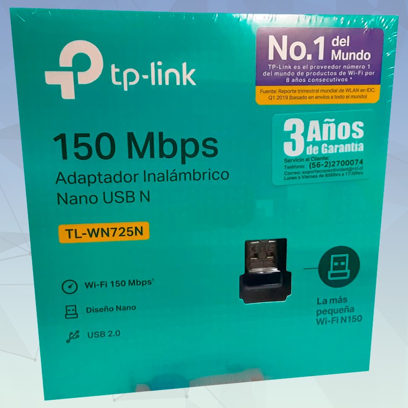 ADAPTADOR INALAMBRICO USB N DE 150 Mbps TL-WN725N