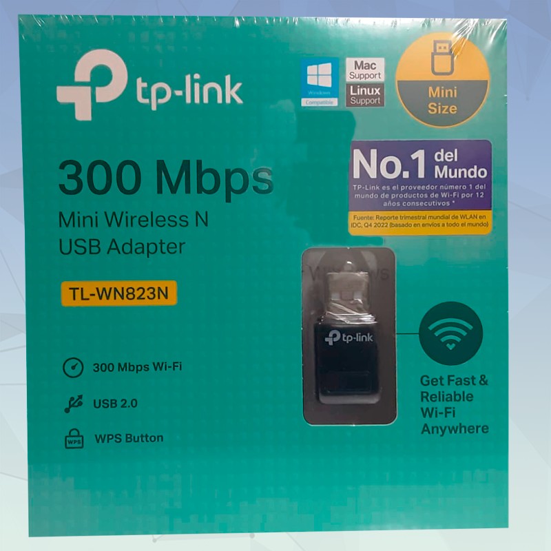 MINI ADAPTADOR INALAMBRICO N USB DE 300Mbps