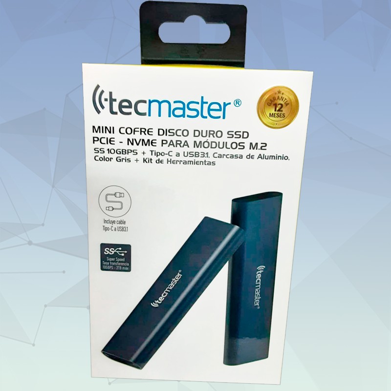 COFRE DE DISCO SSD M.2 NVME TECMASTER