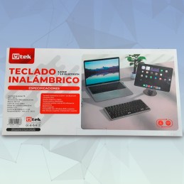 Teclado Inalámbrico Bluetooth y 2,4Ghz, recargable / mod. UT-KBBT2100