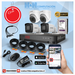 KIT DE 4 CAMARAS HIKVISION