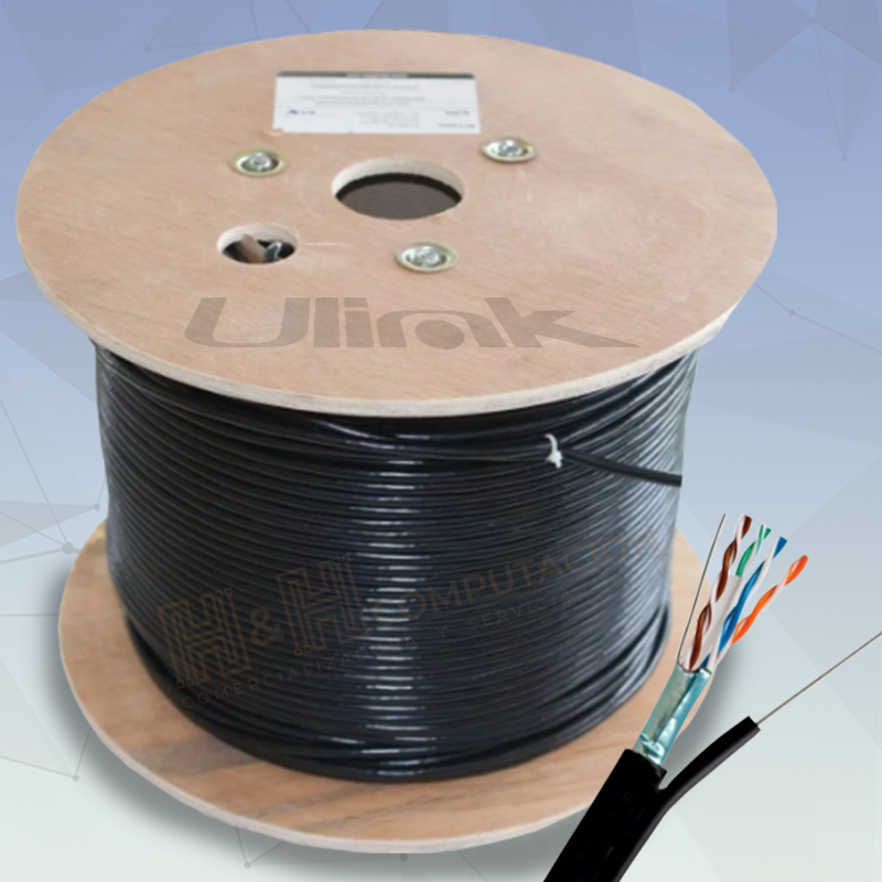 CABLE UPT CAT6 EXTERIOR 100% COBRE 305M