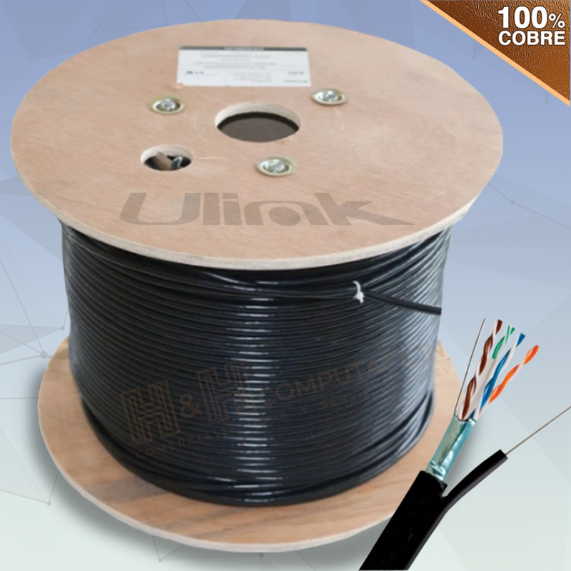 CABLE UTP CAT5 EXTERIOR 100% COBRE 305M